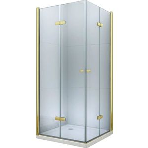 MEXEN/S - Lima Duo sprchovací kút 100 x 100, transparent, zlato 856-100-100-50-00-02 vyobraziť