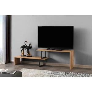 TV stolík OVIT 44x153 cm hnedá/čierna vyobraziť