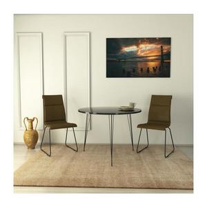 Jedálenský stôl SANDALF 75x90 cm čierna vyobraziť