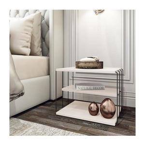 Odkladací stolík LIFON 40x50 cm biela/čierna vyobraziť