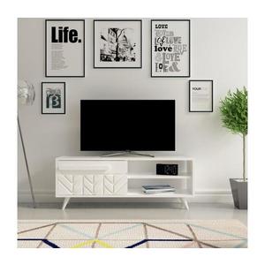 TV stolík VENEDIK 43, 7x120 cm biela vyobraziť