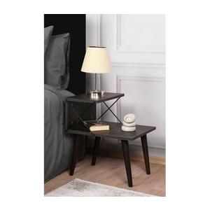 Nočný stolík CROSS 55x50 cm hnedá vyobraziť