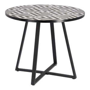 Záhradný jedálenský stôl s keramickou doskou Kave Home Tella, ⌀ 90 cm vyobraziť