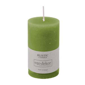 Zelená sviečka Rustic candles by Ego dekor Rust, doba horenia 38 h vyobraziť