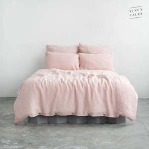 Ružové ľanové obliečky 220x200 cm - Linen Tales vyobraziť