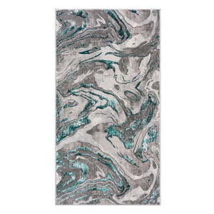 Sivo-modrý koberec Flair Rugs Marbled, 200 x 290 cm vyobraziť