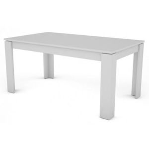 Jedálenský stôl Inter 160x80 cm, biely, rozkladací% vyobraziť