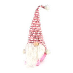 Vianočný textilný škriatok Pinky, 35 cm vyobraziť