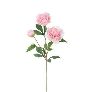 Umelá pivonka, 67 cm, sv. ružová vyobraziť