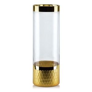 Sklenená váza Serenite 29, 8 cm číra/zlatá vyobraziť