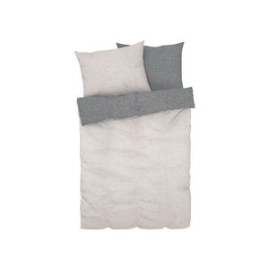 LIVARNO home Zimná obojstranná posteľná bielizeň Chambray, 200 x 220 cm (sivá) vyobraziť