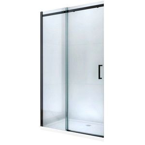 MEXEN - Omega posuvné sprchové dvere 160 cm, transparent, čierna so sadou pre niku 825-160-000-70-00 vyobraziť