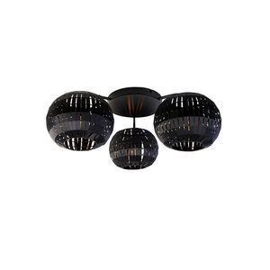 Moderné stropné svietidlo čierne 3-svetlo - Zoë vyobraziť