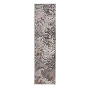 Sivo-béžový behúň Flair Rugs Marbled, 60 x 230 cm vyobraziť