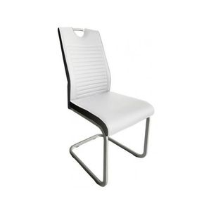 Jedálenská stolička Rindul, biela/čierna ekokoža% vyobraziť