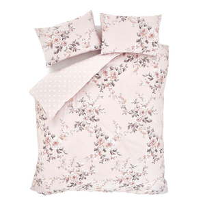 Ružové posteľné obliečky Catherine Lansfield Rosalia, 135 x 200 cm vyobraziť