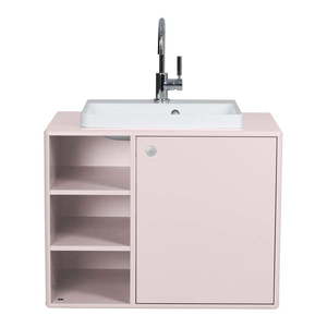 Ružová závesná skrinka s umývadlom bez batérie 80x62 cm Color Bath – Tom Tailor vyobraziť
