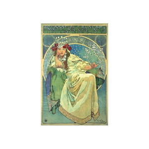 Reprodukcia obrazu Alfons Mucha - Princess Hyazin, 60 x 40 cm vyobraziť