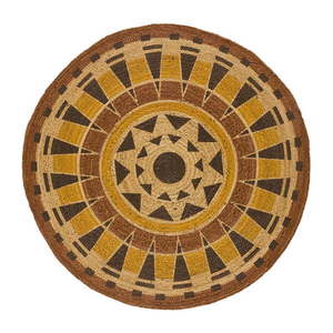Oranžový okrúhly koberec ø 120 cm Tonga - Universal vyobraziť