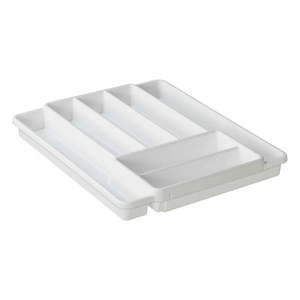 Biely plastový príborník do zásuvky 39.7 x 34 cm Domino - Rotho vyobraziť