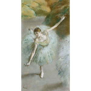 Reprodukcia obrazu Edgar Degas - Dancer in Green, 55 x 30 cm vyobraziť