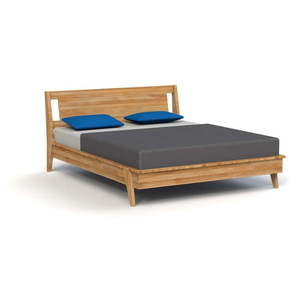Dvojlôžková posteľ z dubového dreva 160x200 cm Retro 2 - The Beds vyobraziť