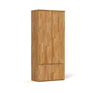 Šatníková skriňa z dubového dreva 90x206 cm Vento 2 - The Beds vyobraziť