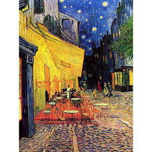 Reprodukcia obrazu Vincent van Gogh - Cafe Terrace, 60 x 80 cm vyobraziť