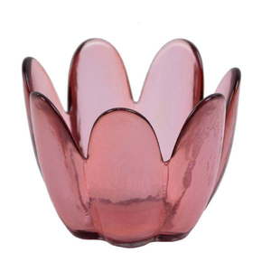 Ružová miska z recyklovaného skla Ego Dekor Brotes vyobraziť