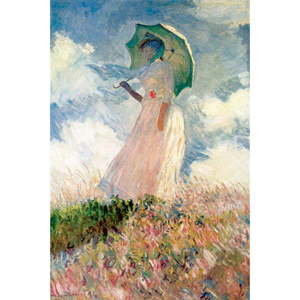 Reprodukcia obrazu Claude Monet - Woman with Sunshade, 45 × 30 cm vyobraziť