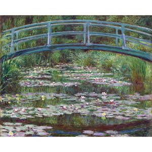 Reprodukcia obrazu Claude Monet - The Japanese Footbridge, 50 × 40 cm vyobraziť