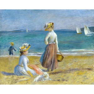 Reprodukcia obrazu Auguste Renoir - Figures on the Beach, 50 x 40 cm vyobraziť