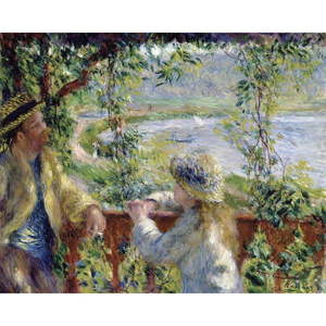 Reprodukcia obrazu Auguste Renoir - By the Water, 50 x 45 cm vyobraziť