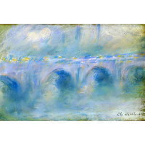 Reprodukcia obrazu Claude Monet - Le Pont de Waterloo, 90 × 60 cm vyobraziť