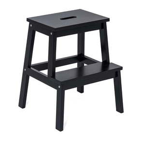 Čierna stolička z kaučukového dreva Corg - Bonami Selection vyobraziť