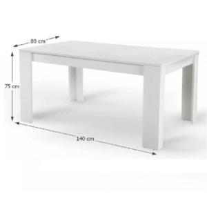 Jedálenský stôl TOMY NEW Tempo Kondela 140x80x75 cm vyobraziť