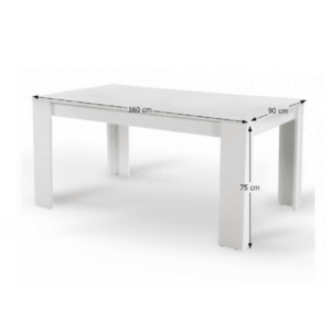 Jedálenský stôl TOMY NEW Tempo Kondela 160x90x75 cm vyobraziť
