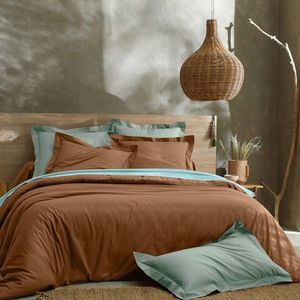 Jednofarebná posteľná bielizeň z polycotonu karamelová obliečka na prikrýv.260x240cm vyobraziť