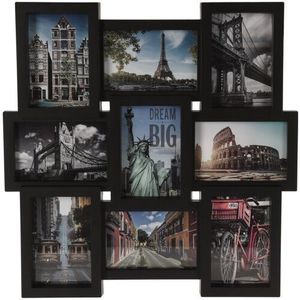 Závesný fotorámček Paris, čierna, 45, 5 x 45, 5 x 2, 5 cm vyobraziť