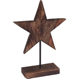 Drevená dekorácia Wooden Star, 26 cm vyobraziť
