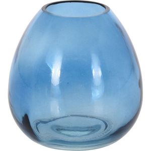Sklenená váza Adda, modrá, 11 x 10, 5 cm vyobraziť