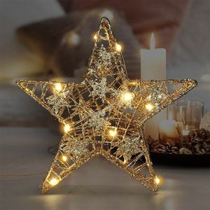 Solight 1v240 Vianočná LED hviezda Glitter 14 LED, teplá biela, 29 cm vyobraziť