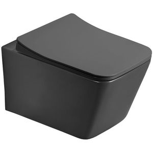 MEXEN - Teo Závesná WC misa vrátane sedátka s slow-slim, z duroplastu, temná šedá mat 30854071 vyobraziť