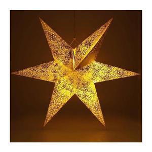 LED Vianočná dekorácia LED/3xAA hviezda zlatá vyobraziť