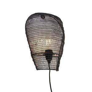 Orientálna nástenná lampa čierna 35 cm - Nidum vyobraziť