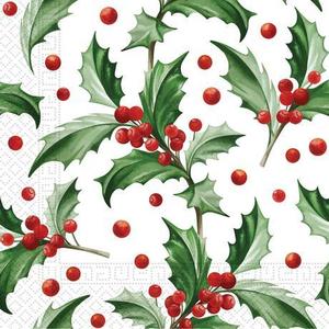PROCOS Vianočné papierové obrúsky 33x33cm 3vrstvové vetvy vyobraziť