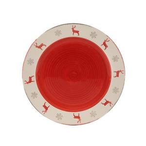 HIT Vianočný keramický plytký tanier 26, 5 cm sob vyobraziť