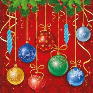 PROCOS Vianočné papierové obrúsky 33x33cm 3vrstvové dekorácie vyobraziť