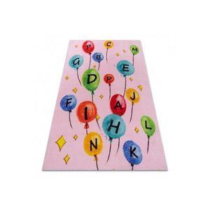 Detský koberec BALLOONS ružový vyobraziť