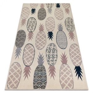 Detský koberec Pineapple krémový vyobraziť